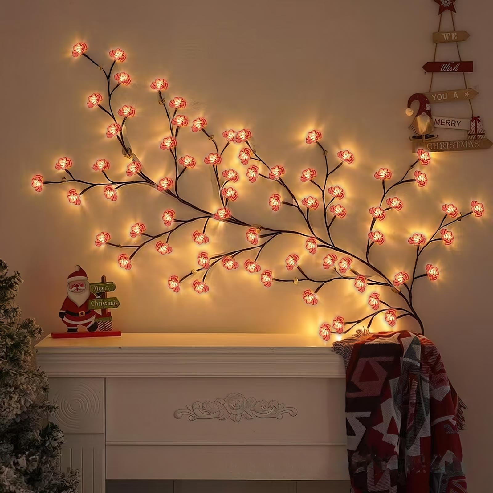 Amazon.com: LED Tree Lights Wall Cherry Blossom Lights Vine